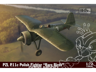 IBG maquette avion 72520 PZL P11c chasseur polonais "Oiseaux rares" 1/72