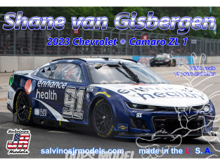 JR Models maquette voiture THC2023SVG Trackhouse Racing 2023 "SVG" Shane Van Gisbergen Chicago Winner.