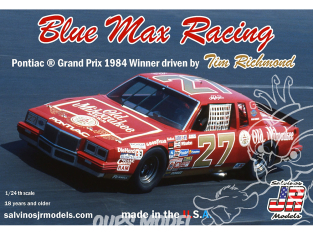 JR Models maquette voiture BMGP1984NW Blue Max Racing 1984 Grand Prix driven by Tim Richmond
