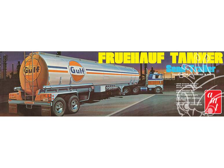 AMT maquette camion 1354 GOLFE CITERNE FRUEHAUF 1/25