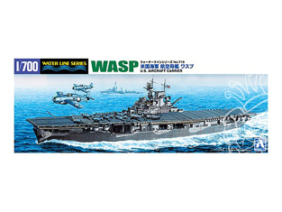 AOSHIMA maquette bateau 010341 WASP Porte-avions U.S. 1/700