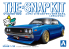 Aoshima maquette voiture 66898 Nissan Skyline GT-R C110 Custom Metallic Blue SNAP KIT 1/32