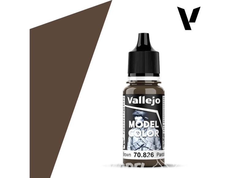 Vallejo Peinture Acrylique Model Color 70826 Camouflage Allemand brun moyen 17ml