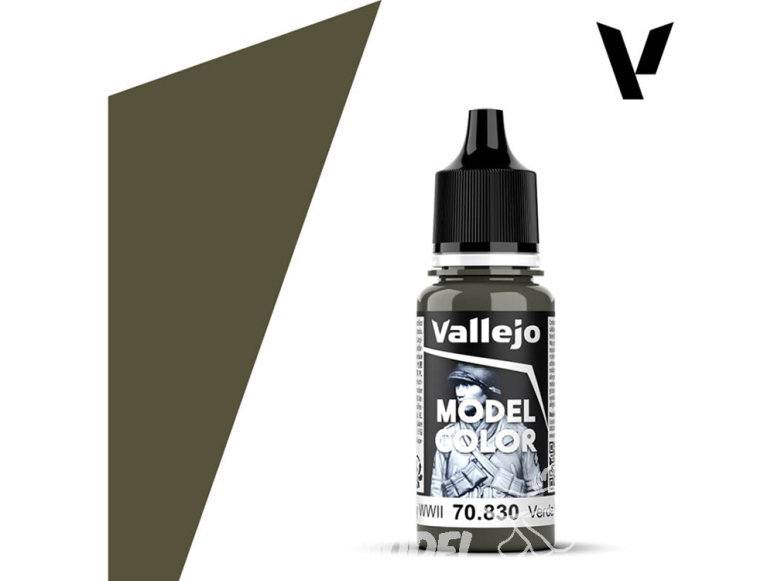 Vallejo Peinture Acrylique Model Color 70830 Vert Allemand WWII FS34086 - RAL7009 17ml