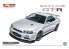 Aoshima maquette voiture 65587 Nissan Skyline GT-R V Spec II BNR34 2000 Pré-peint Blanc 1/24