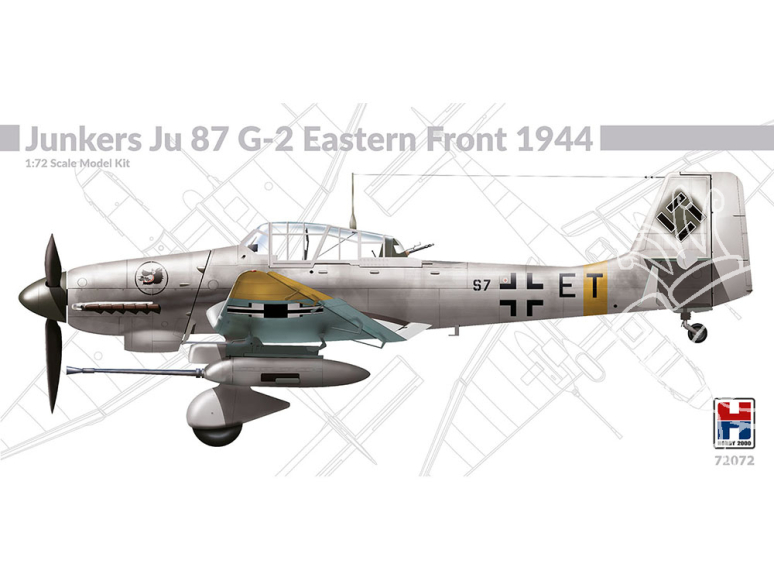 Hobby 2000 maquette avion 72072 Junkers Ju 87 G-2 Front Est 1/72