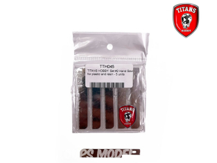 Titans Hobby outillage TTH045 Set lames de scie pour plastique et résine x5