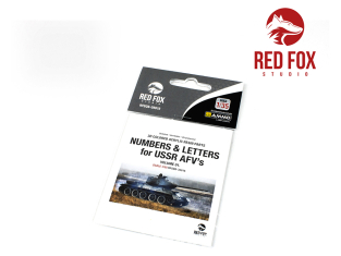 Red Fox Studio accessoire RFQS-35015 Chiffres et lettres pour blindés USSSR Volume 1 1/35