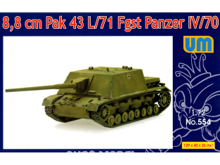 UM Unimodels maquettes militaire 554 Panzer IV/70 8,8cm Pak 43 L/71 Fgst 1/72