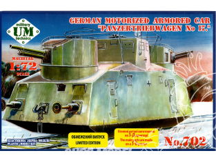 UM maquette militaire 702 Panzertriebwagen n°17 Train blindé 1/72