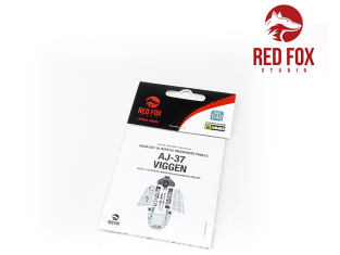 Red Fox Studio Tableaux de bord 3D avion RFQS-48026 Saab AJ-37 Viggen Italeri 1/48
