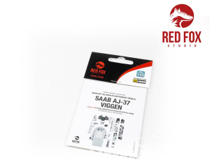 Red Fox Studio Tableaux de bord 3D avion RFQS-48090 SAAB AJ-37 Viggen Special Hobby 1/48
