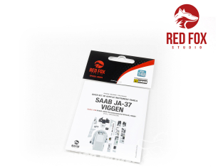 Red Fox Studio Tableaux de bord 3D avion RFQS-48091 SAAB JA-37 Viggen Special Hobby 1/48