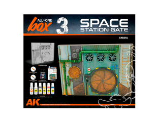 Ak interactive set 8254 ENSEMBLE TOUT EN UN COFFRET 3 PORTE DE LA STATION SPATIALE