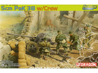 Dragon maquette militaire 6444 5cm Pack 38 Avec servants 1/35