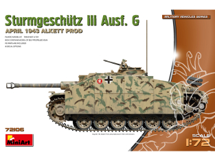 Mini Art maquette militaire 72106 StuG III Ausf. G March Production 1943 ALKETT PRODUCTION 1/72