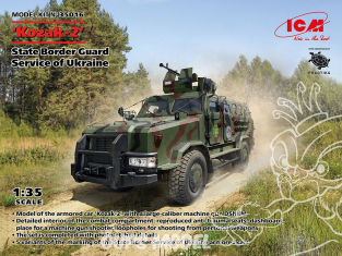 Icm maquette militaire 35016 Service national des gardes-frontières « Kozak-2 » d'Ukraine 1/35
