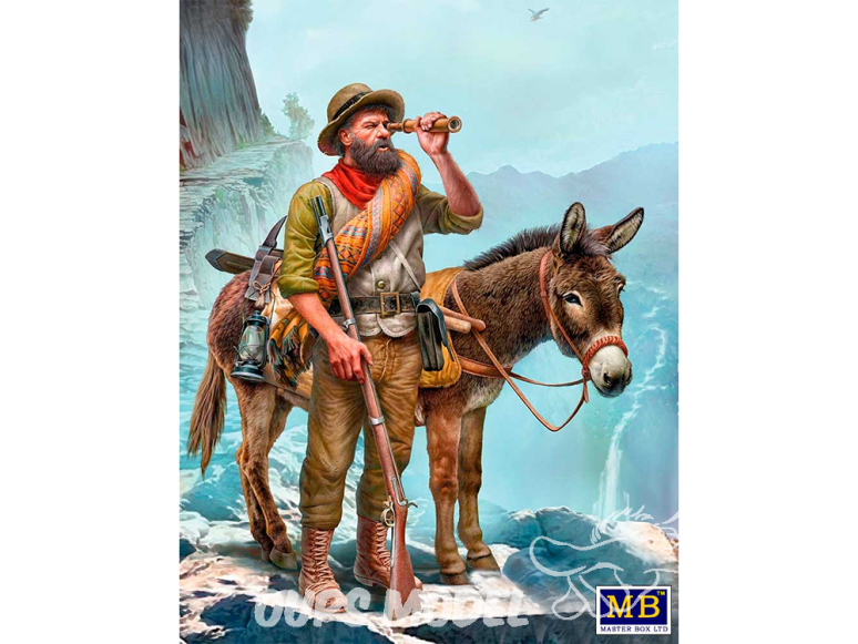 Master Box maquette figurines 35233 L'ouest sauvage. Série Aventures, kit n°1. Chercheur d'or 1/35