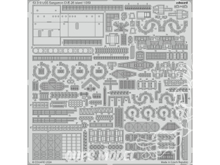 Eduard photodecoupe bateau 53310 Ilots USS Sangamon CVE-26 Trumpeter 1/350