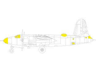 Eduard Express Mask EX1045 B-26 Marauder TFace Icm 1/48