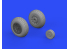 Eduard kit d&#039;amelioration avion brassin 648989 Roues block tread P-51B/C Eduard 1/48