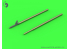 Master Model AM-48-169 F4F-3 Wildcat Late - .50 cal Bronwings avec trous ronds et tube pitot 1/48
