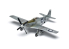Airfix maquette A55013 Starter Set P-51D Mustang inclus peintures principale colle et pinceau 1/72