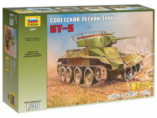 Zvezda maquette plastique 3507 Char soviétique BT5 1/35