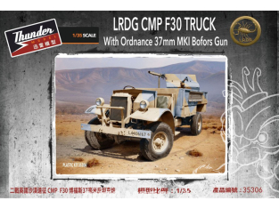Thunder Model maquette militaire 35306 LRDG F30 Gun Truck 1/35