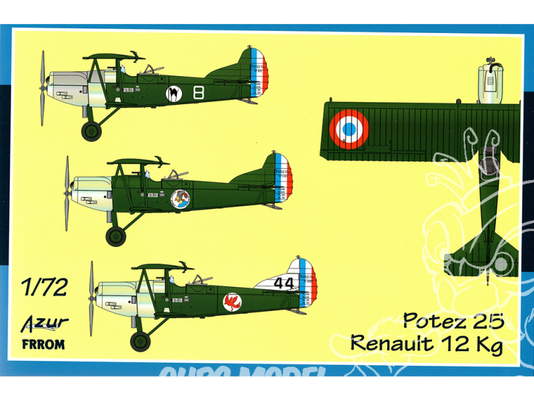Frrom maquettes avions 0053 Potez 25 Renault 12 Kg 1/72