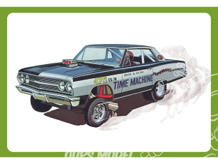 AMT maquette voiture 1302 CHEVY CHEVELLE AWB “TIME MACHINE” 1965 1/25