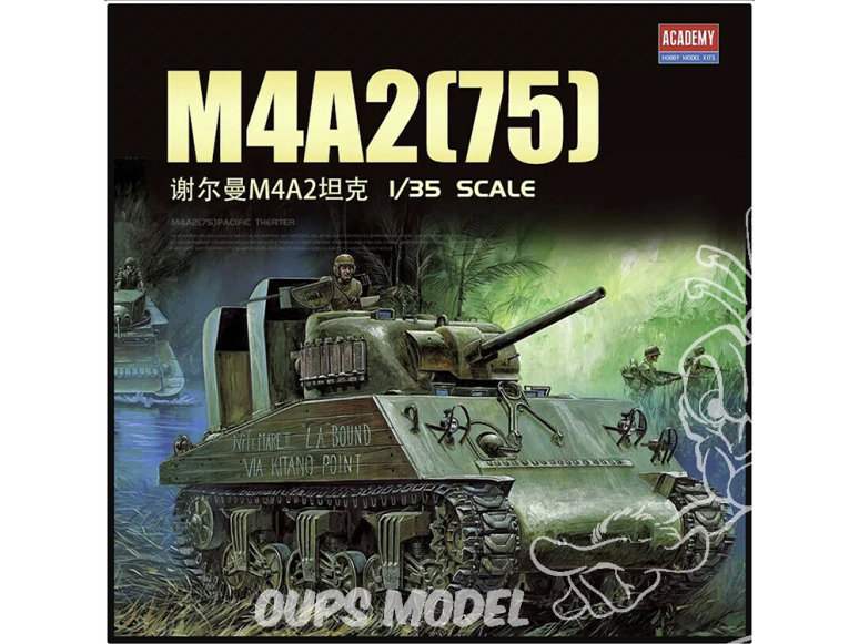 Academy maquettes militaire 13562 M4A2(75) Théâtre du Pacifique 1/35