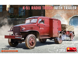 Mini Art maquette militaire 37062 CAMION RADIO K-51 AVEC REMORQUE 1/35