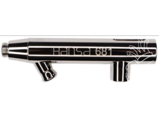 Harder & Steenbeck AEROGRAPHE 218463 Corps HANSA 681, chrome système d'alimentation par aspiration