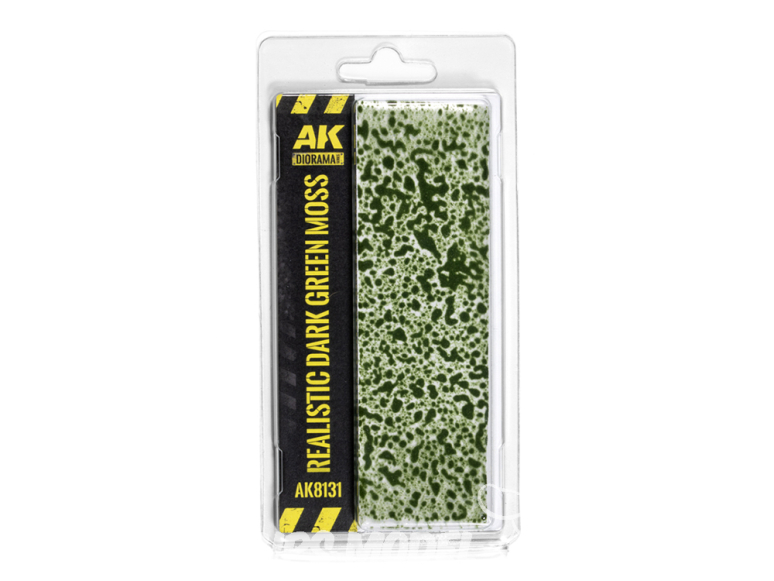 AK interactive Diorama Series ak8131N Mousse vert foncé réaliste