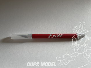Excel outillage maquette 16018 k18 Cutter corps anti dérapant n°1 Rouge