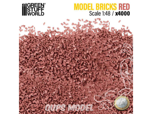 Green Stuff 9212 Briques - Rouge x4000 1:48