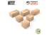 Green Stuff 12477 Boîtes miniatures - Grandes 1/48