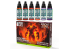 Green Stuff 12533 Set Peinture Opaque- Couleurs Chaudes