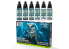 Green Stuff 12534 Set Peinture Opaque- Couleurs Froides