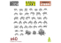 Green Stuff 12296 Set imprimé en 3D - Petites araignées 1/48
