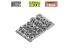 Green Stuff 12294 Set imprimé en 3D - Grenouilles et Crapauds 1/48