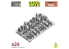 Green Stuff 12295 Set imprimé en 3D - Chauves-souris 1/48