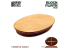 Green Stuff 4772 Socle Ovale Ouvragé 17x11 cm - Brun Noisette