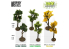 Green Stuff 4651 Feuillage lierre miniature - Bouleau Jaune - Petit