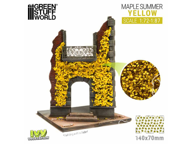 Green Stuff 4643 Feuillage lierre miniature - Érable Jaune - Petit 1/72
