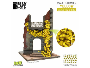 Green Stuff 4642 Feuillage lierre miniature - Érable Jaune - Large 1/35