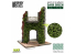 Green Stuff 4639 Feuillage lierre miniature - Érable vert foncé - Petit 1/72