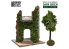 Green Stuff 4639 Feuillage lierre miniature - Érable vert foncé - Petit 1/72