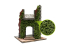 Green Stuff 4639 Feuillage lierre miniature - Érable vert foncé - Petit 1/72